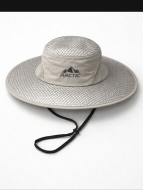Arctic Air Evaporative Cooling Hat One Size Silver Ventilated UV Protection